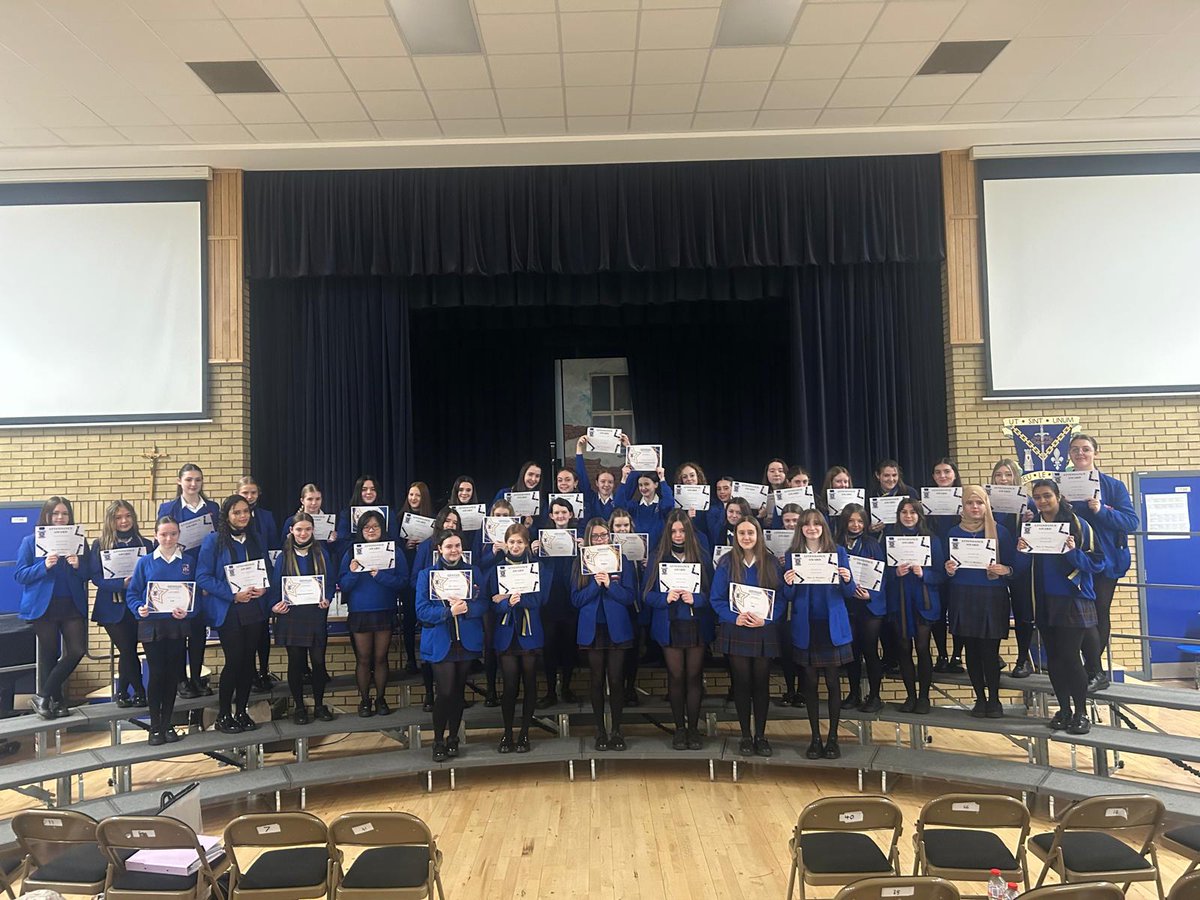 Last week We finished  with our Year 11 and 12 assemblies! The girls received recognition for achievement in their GCSE subjects as well as having 100%  and on target attendance. Well done to absolutely everyone! #teamstgens <a href="/stgensAP/">Cathy Austin</a>