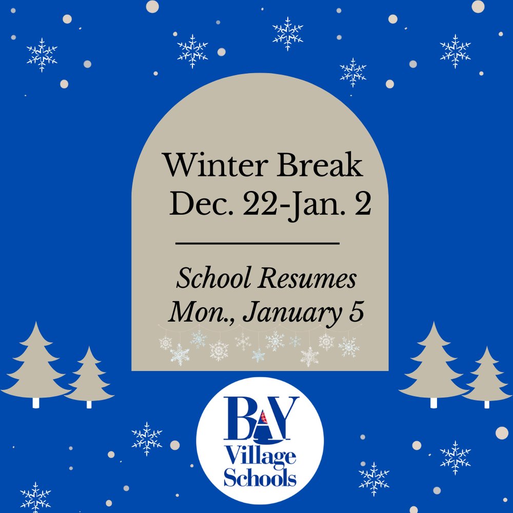 Winter Break Begins Mon., Dec. 22; School Resumes for Students on Mon., Jan. 5 bayk12.org/o/normandy/art…