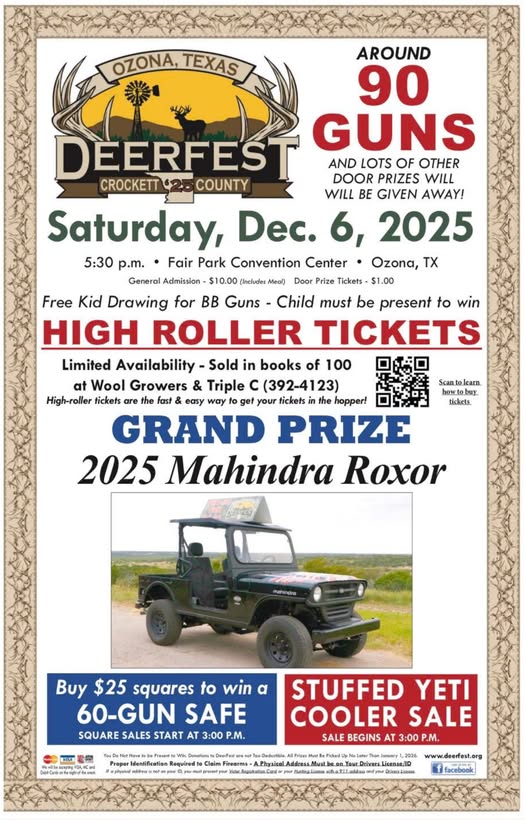 Don't forget our annual Deer Fest December 6th for some sweet prizes! 🦌