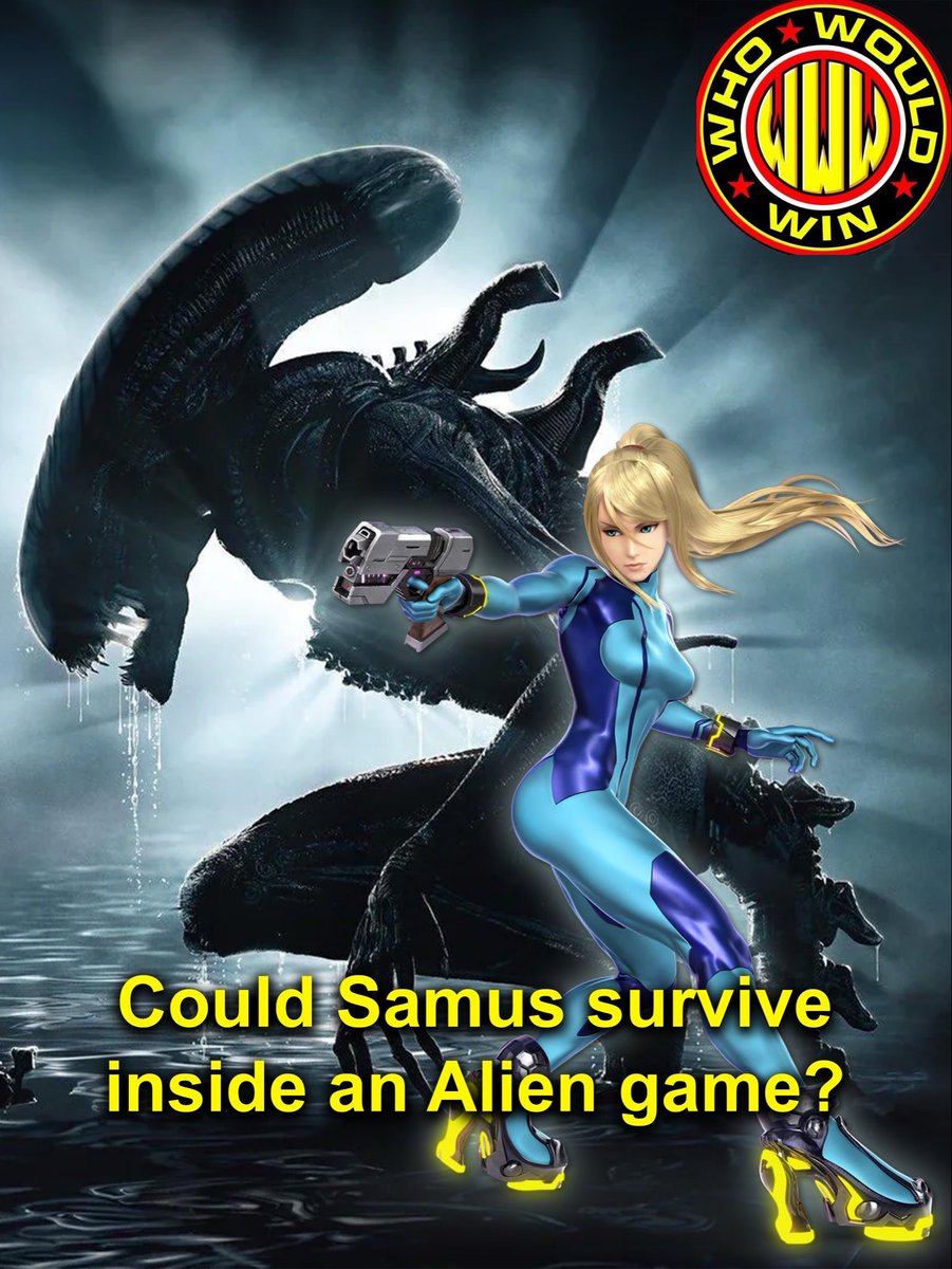 WhoWouldWinShow's tweet photo. Could Samus survive inside an Alien game?

Let us know in the comments. Follow the Who Would Win podcast for more!

#whowouldwin #podcast #alien #metroid #samus #videogame https://t.co/PFvjbwURM5