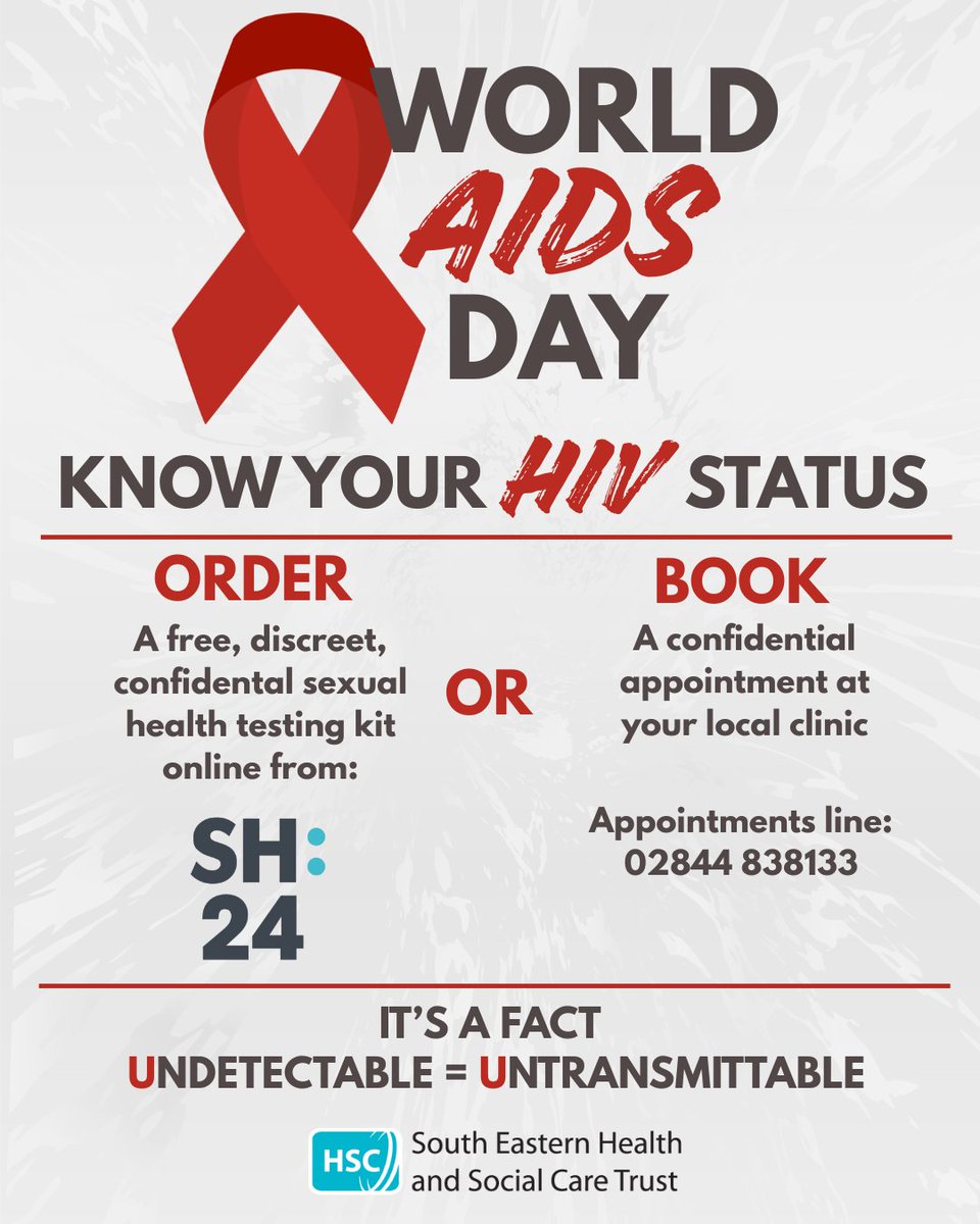 Free HIV treatments such as PrEP and PEP are available at your local GUM clinics 🏥
#WorldAidsDay

Find out more about treatments and preventative steps you can take to help reduce the spread of HIV👇

bit.ly/3Xs1g28