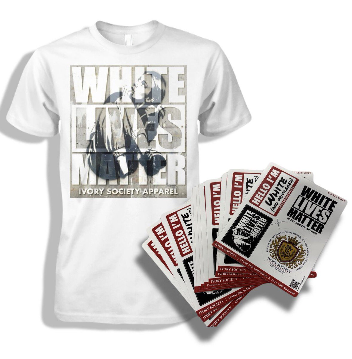 I have a MEDIUM White Lives Matter shirt to give away. I’ll also throw in some stickers.

What makes this shirt cool is it was the VERY FIRST shirt of this design that we made.

Comment below if you want it. I’ll pick a random to receive it.

Must follow Ivory Society. 🫡