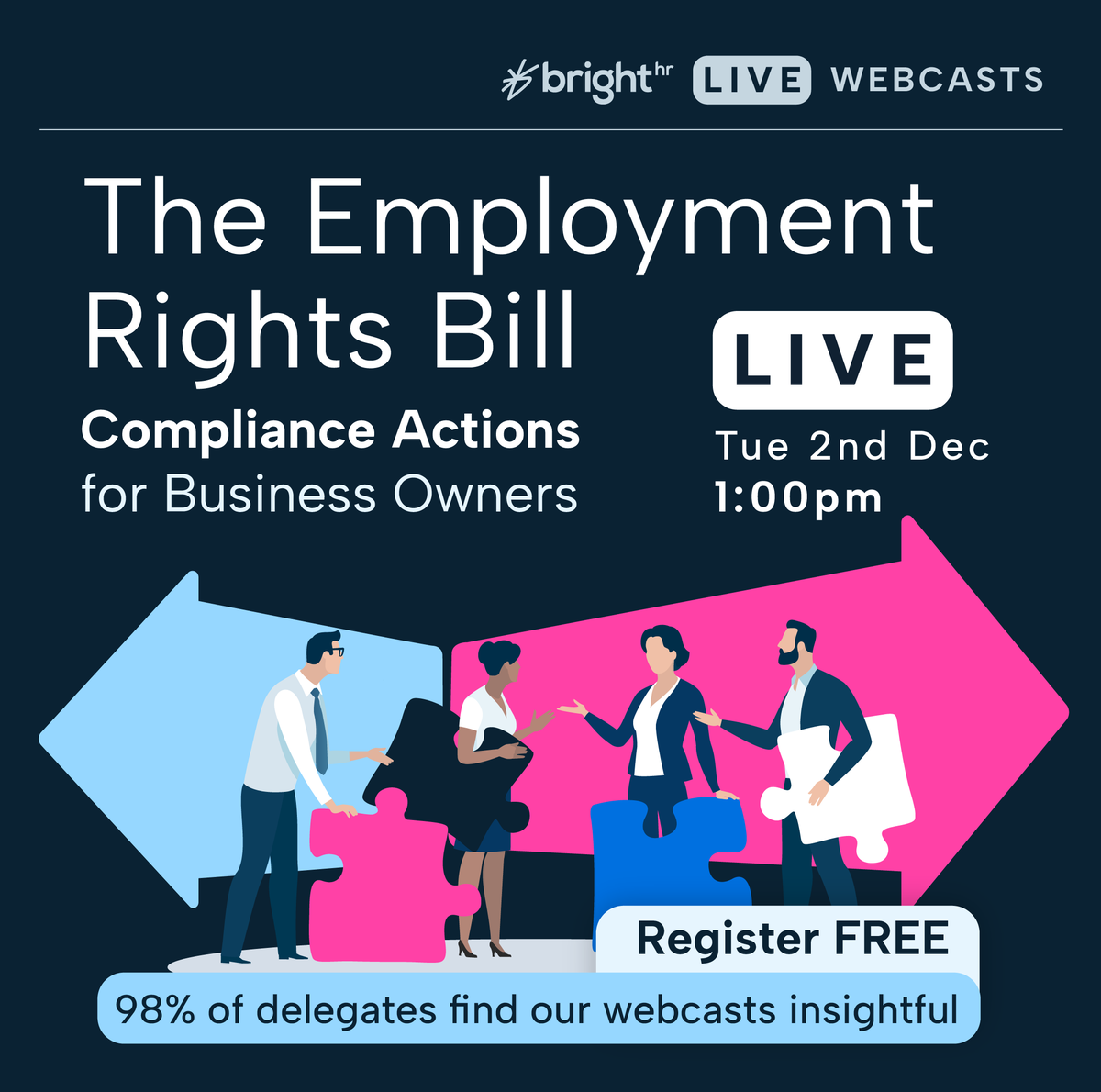 BrightHR_'s tweet photo. Are you ready for the biggest shake up of employment rights in a generation? Save your seat at our webcast and find out how what every business owner in the UK will need to do. 

It's your last chance to book a FREE place: https://t.co/VRYGY33d9u https://t.co/NNMkXZQyDE