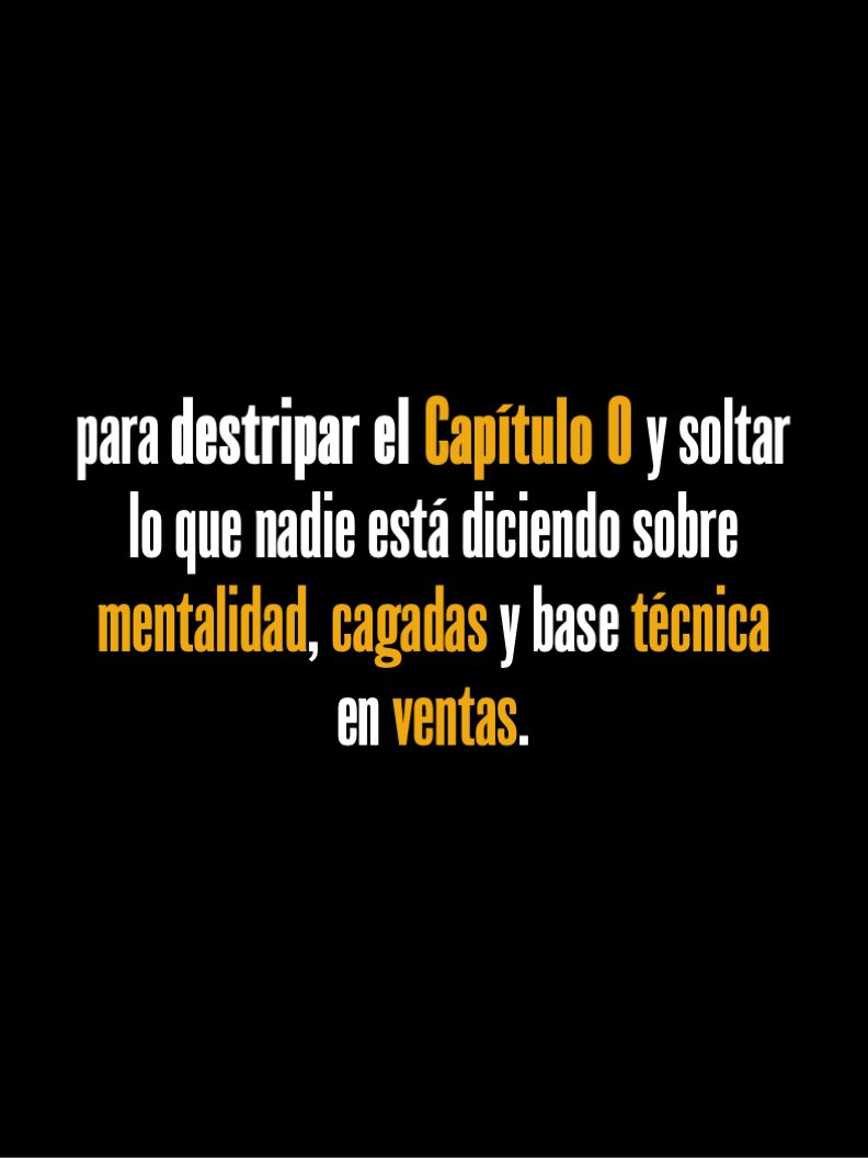 ClosersElShow's tweet image. Volvemos al tablero.

Este jueves 4 dic · 19:30 CDMX → EN VIVO por Instagram. 

instagram.com/closersshowven…

Tema: Capítulo 0 destripado sin filtros.
Mentalidad, cagadas y base técnica.
Cáele. 🔥

#Closers #Ventas #Sales #CallCenter #CX #Mentalidad #Live #InstagramLive #VentasReales