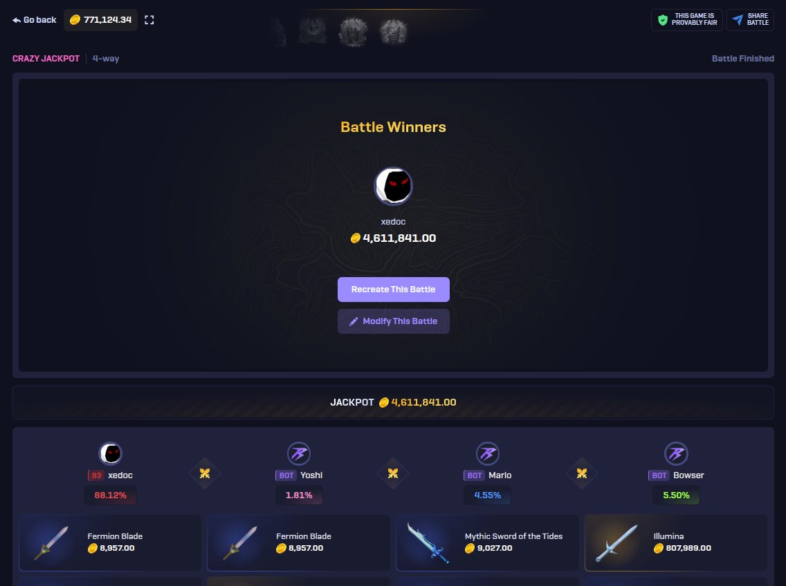 rorushdotcom's tweet image. $10,000 WIN💰= INSTANT PAYOUT ✅

To celebrate - 100$ ETH Giveaway✨

Participate in Giveaway: 
▶️ Retweet
▶️ Comment
▶️ Follow us

We’ll announce the winner on December 10th 🍀

Battle Id:
🔗 93e41e0b-14af-4155-acf3-dadd9dda1cfa