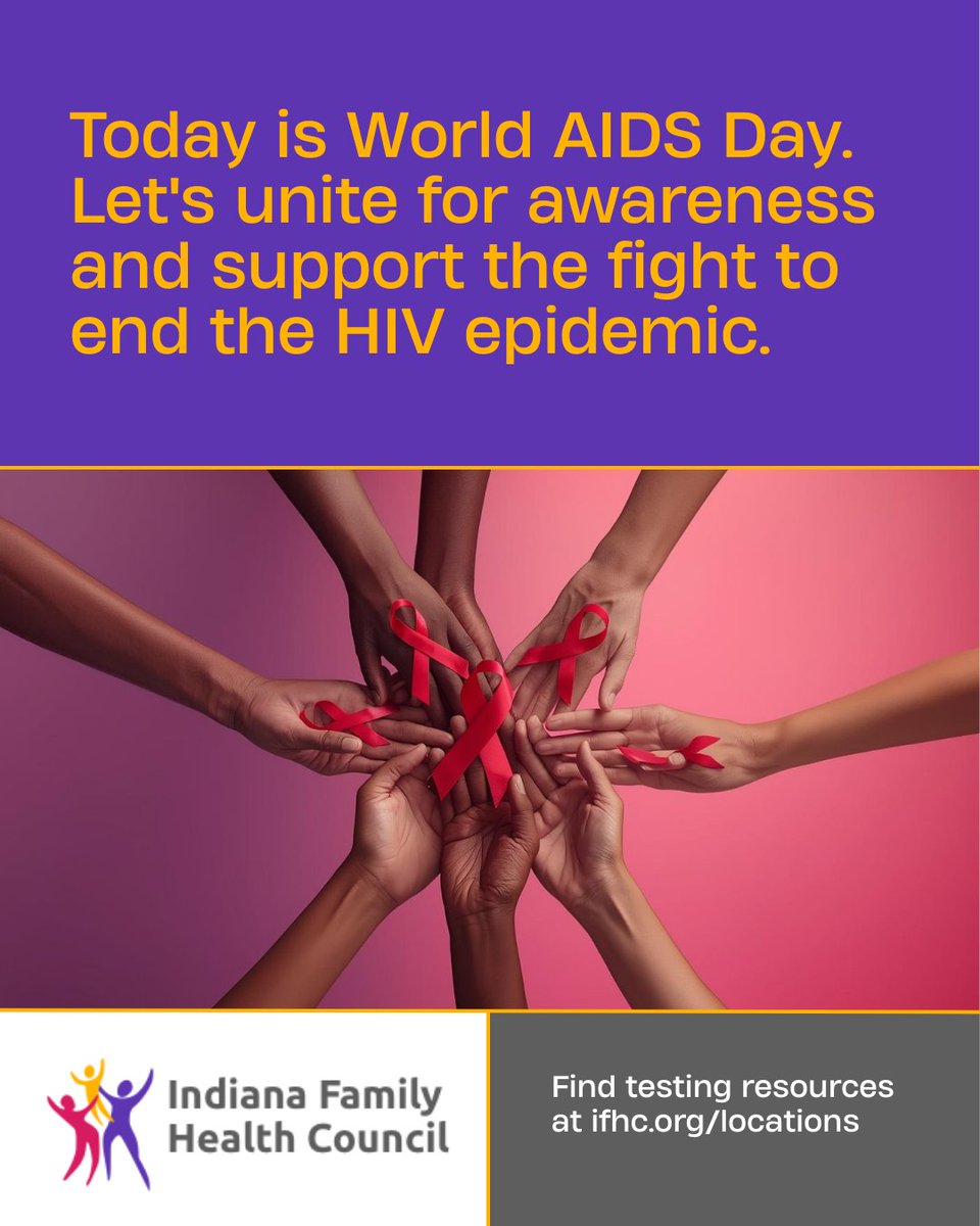 Today is #WorldAIDSDay 🌍
Know your status. End stigma. Get tested.
✅ Free or low-cost HIV testing is available at Title X clinics near you:
👉 ifhc.org/locations
Together, we can achieve zero new infections and zero discrimination.
#StopHIVTogether #EndTheStigma #TitleX