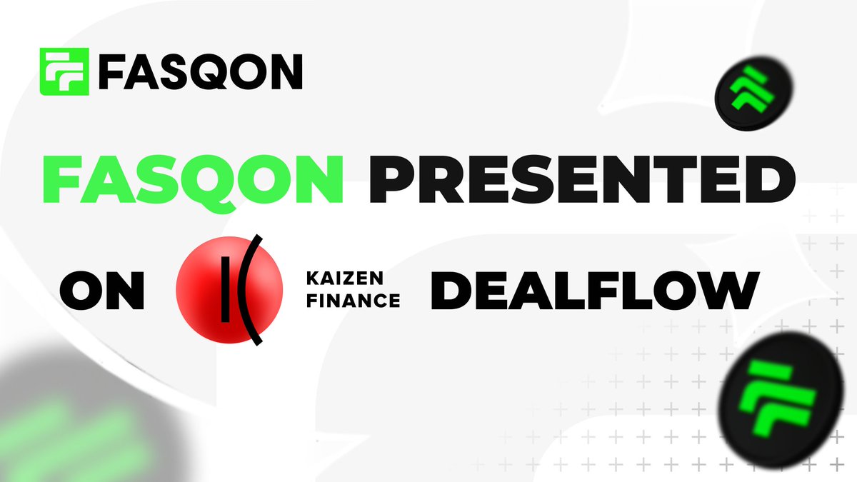 fasqon's tweet image. A big thank you to @kaizen_finance for sharing Fasqon in their private dealflow channel. 💚

Visibility matters, and partners who amplify us inside their curated VC network are the fuel that accelerates growth at this stage.

🟢 Fasqon goes beyond the noise.

Fasqon is a…