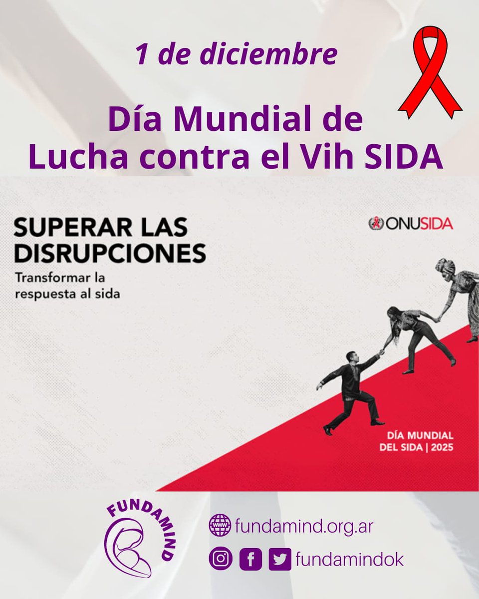 Superar las disrupciones, transformar la respuesta al sida detalla las consecuencias de gran alcance de las reducciones en la financiación internacional y la falta de solidaridad mundial.

#diadelvih2025 #sida <a href="/ONUSIDAConoSur/">ONUSIDA Cono Sur</a>