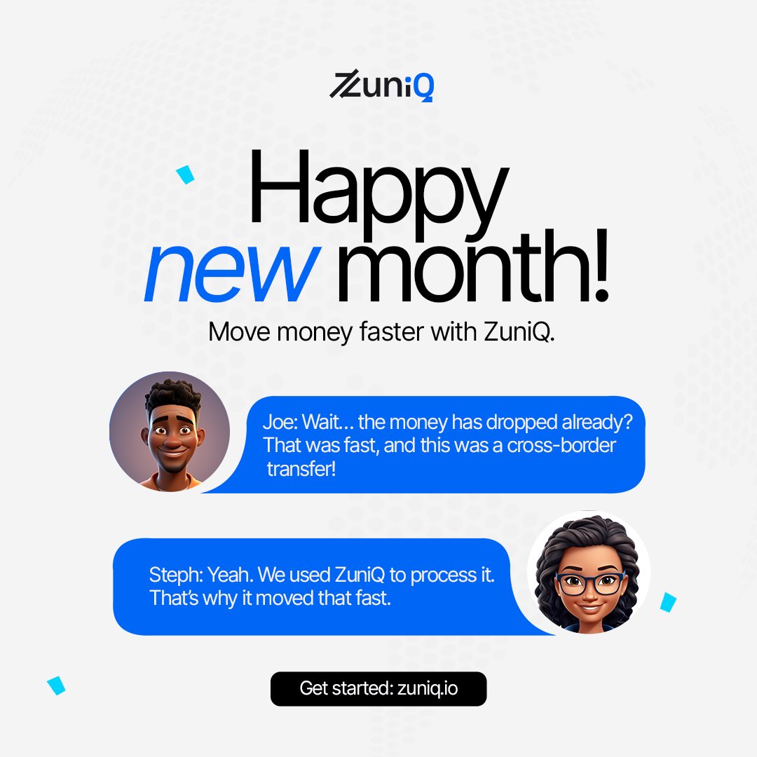 Welcome to December 🚀

With ZuniQ, pay your global partners in the currencies they prefer, without cross-border payment delays.

Get started: zuniq.io

#ZuniQ #crossborderpayments #emergingmarkets