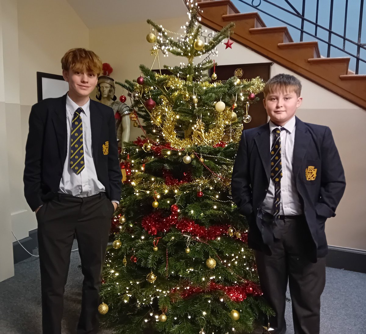 BeechenCliff's tweet photo. The Christmas tree at Beechen Cliff is up and decorated. The festive season begins!🎄 https://t.co/SYhqMNG6R4