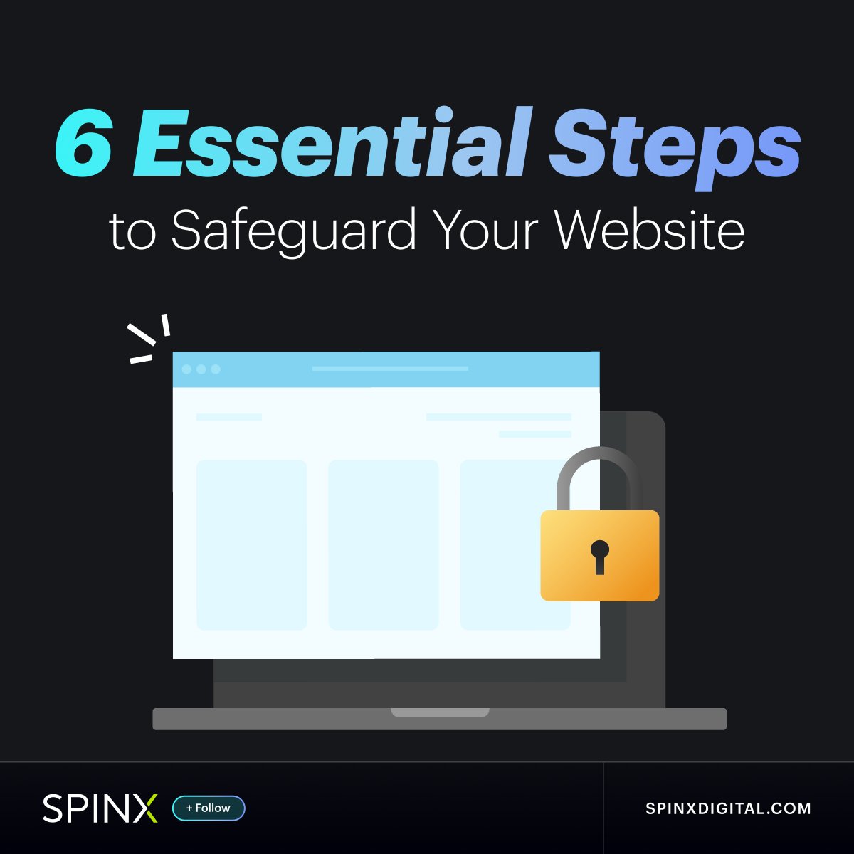 SPINXDigital's tweet image. Think your website’s safe? Think again. 😬

One weak plugin or missed HTTPS setup can take your brand offline fast.

Here are 6 essential moves to lock it down 🔒👇

Visit at zurl.co/4XDmW 

#WebsiteSecurity #SecureWebsite #HTTPS #SPINXDigital