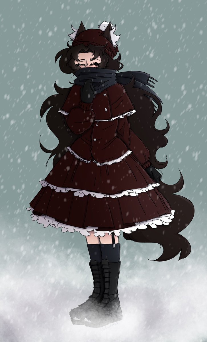 Happy winter!🦊❄️
~
#sona #art #ocart