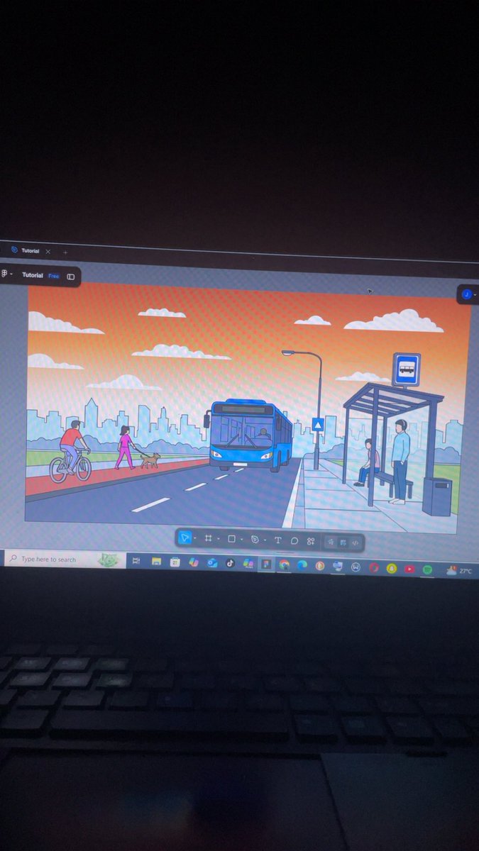 semper__amare's tweet image. Just finished my first illustration task from the @devanddesignhq bootcamp titled &quot;City Bus Stop at Dawn&quot;🌅 
I love that quiet, cinematic feeling right before the city wakes up.

#Illustration #MotionDesign #VectorArt #illustrationart #Design