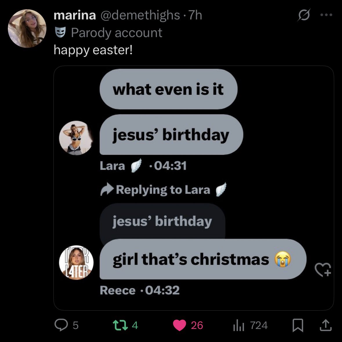 Reece IS SEEING ARI & ABEL tweet media