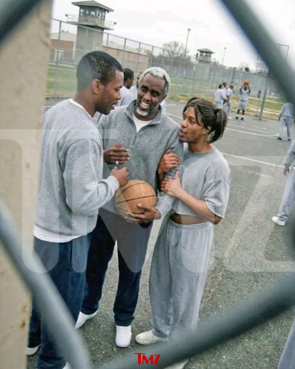 TMZ's tweet photo. 😅 So, we've seen the viral pics of Diddy at Fort Dix federal prison... and we hate to burst your bubble but these ain't real. 

Exclusive details: https://t.co/8XYJn0qTYi https://t.co/9B8T98eaoV