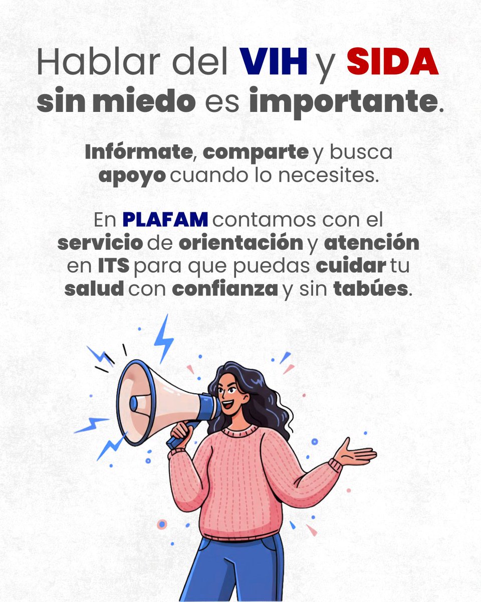 En el Día Mundial de la Lucha contra el VIH/SIDA recordamos que conocer la diferencia entre VIH y SIDA es clave para combatir el estigma. 🙅‍♀️

Desde PLAFAM seguimos trabajando por la prevención, el acompañamiento y el respeto de todos los derechos.💙