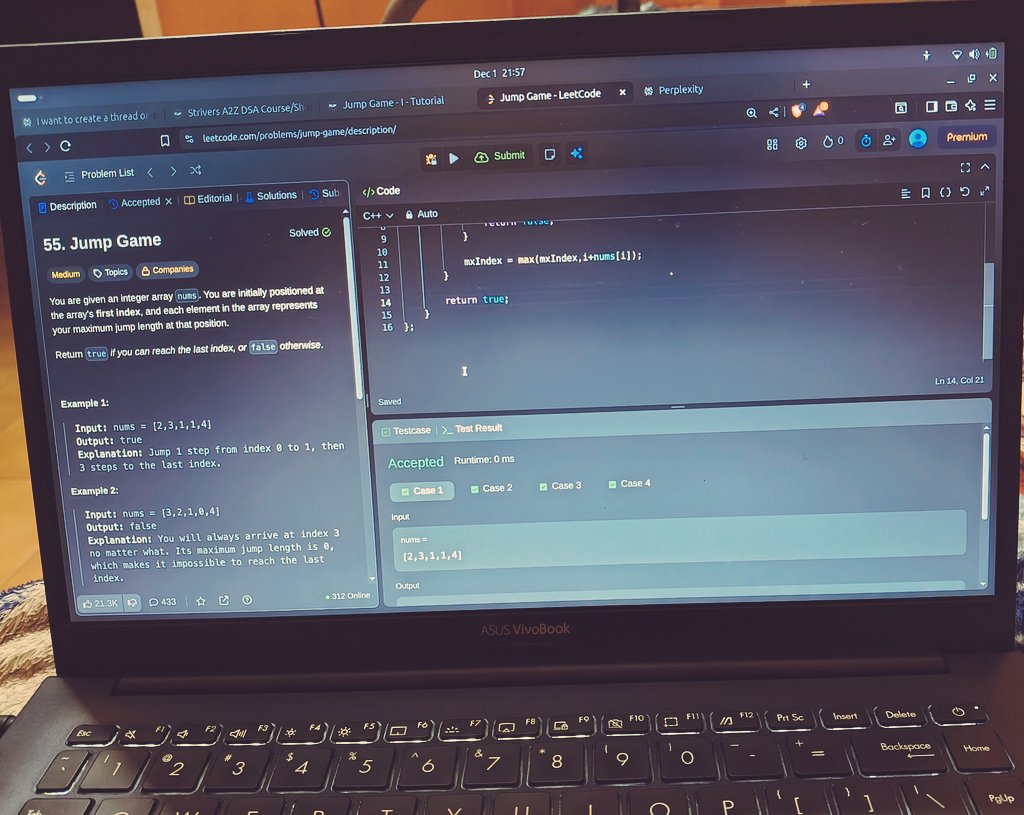 surajonrepeat's tweet image. Continued with greedy algorithms today. Couldn&apos;t get much done in terms of coding, but I completed other important tasks. Do you guys also miss some days? How do you deal with it?
#CodingJourney #dailycodingprogress #TechCommunity