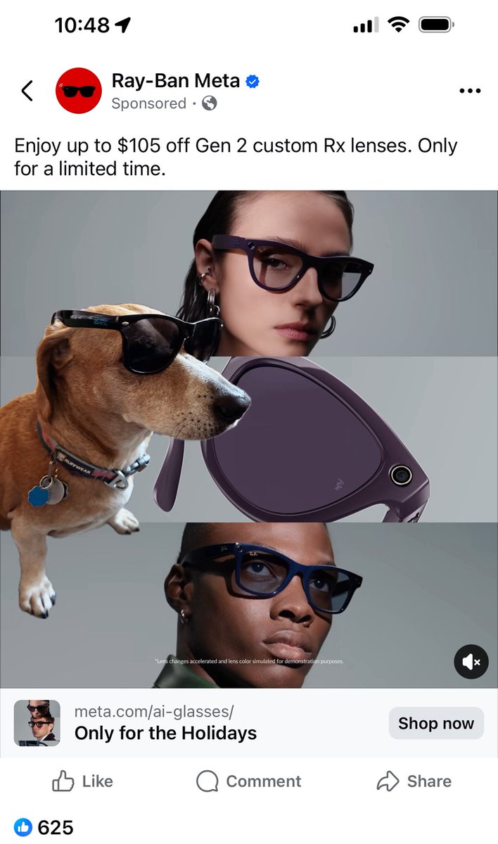 These Meta/Ray Ban ads are everywhere