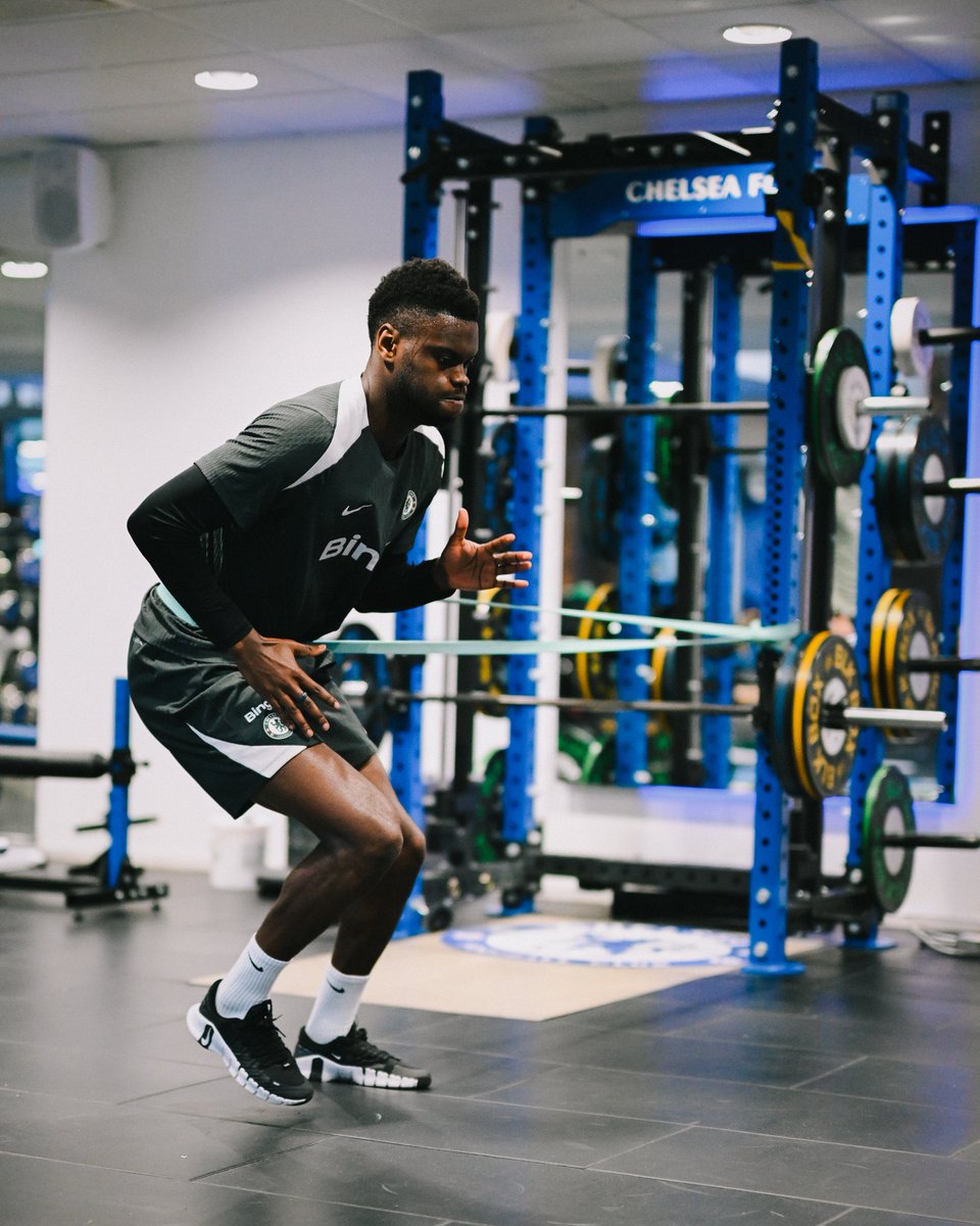 ChelseaFC's tweet image. Back to work. 😤