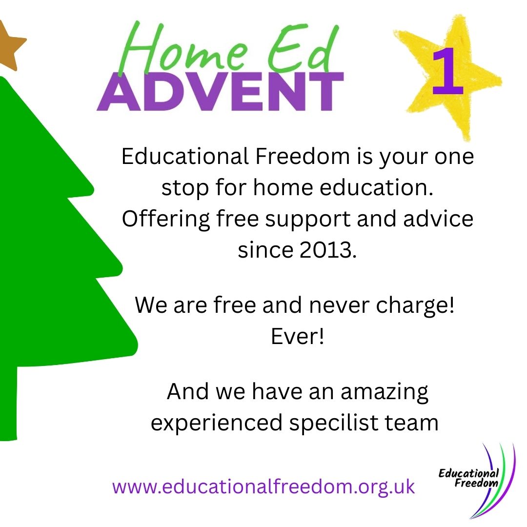 Our home education themed Advent Calendar starts today. #homeeduk