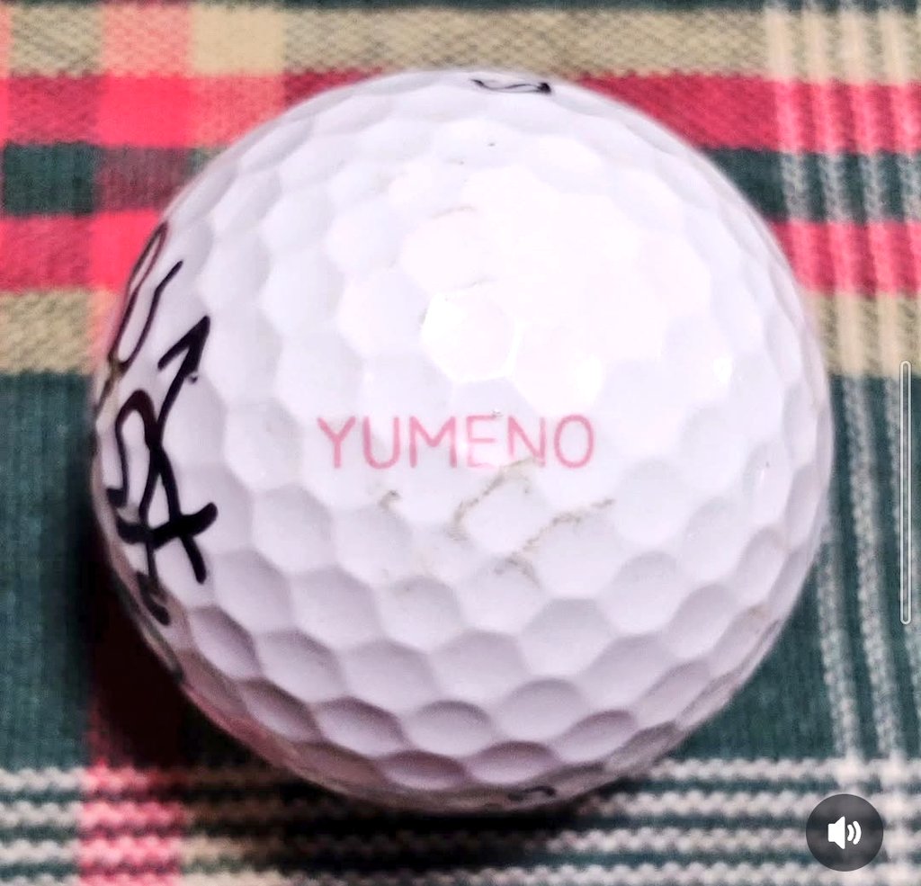 政田夢乃 直筆サイン入り実使用 #オウンネームボール 】まさか、こんな