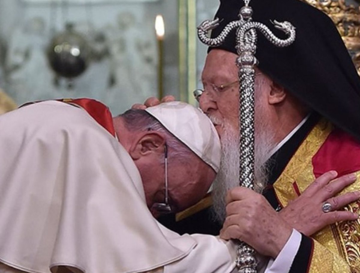 Unity.

Make no mistake about it. Catholics and Orthodox will unite one day.

That unity will only come through truth. Not compromise.

It will not be political. 
It will not be institutional.

Rome will return to Orthodoxy. 
Not the other way around.

There is no meeting