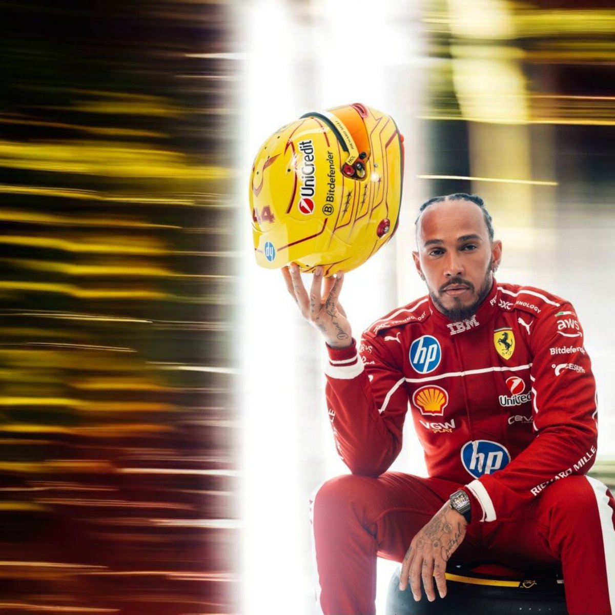 <a href="/ScuderiaFerrari/">Scuderia Ferrari HP</a> I love this man 🥰
Such a wonderful role model not just for children but adults all around the world. You are a sweetheart, Sir Lewis ❤️ 
<a href="/LewisHamilton/">Lewis Hamilton</a>
