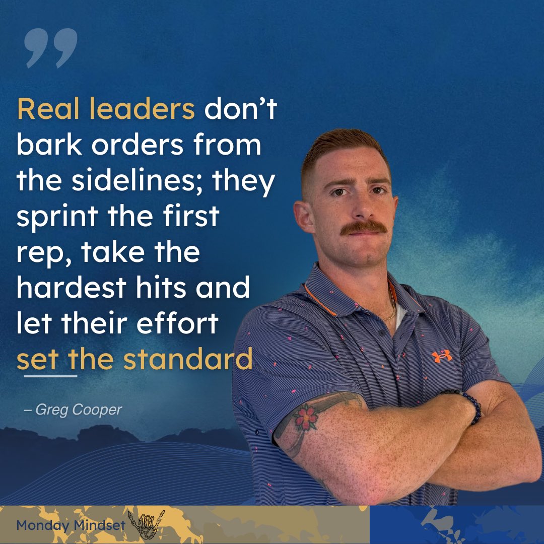 _CooperGreg's tweet image. Lead by Example 

#mondaymindset #mondaymotivation #MenTELLHealth #mentalhealth #mentaltoughness #mindfulness #happiness #leadership #maximizeyourimpact