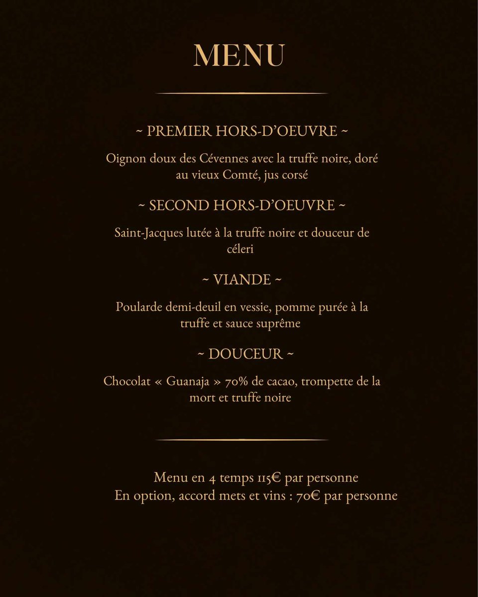 bourillonfred08's tweet image. Soirée exceptionnelle autour de la truffe dans un cadre extraordinaire.... places limitées... réservation obligatoire