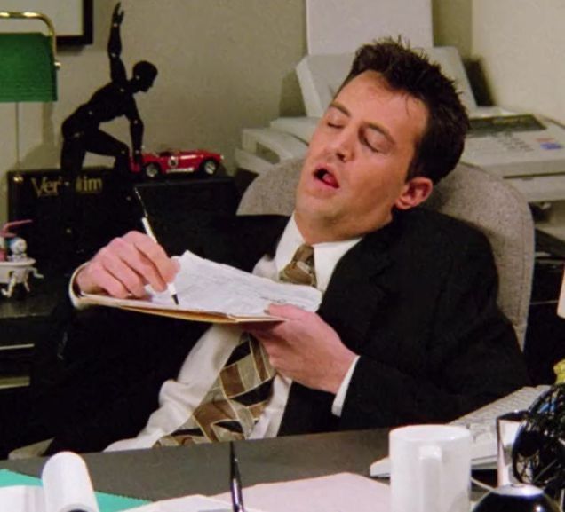 Parody Chandler Bing tweet media