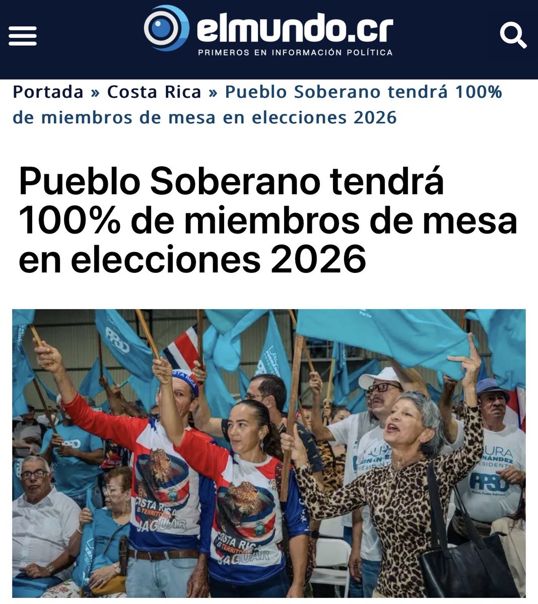 Excelente…!!!
Los GUARDIANES DEL VOTO 👈
💎Partido PUEBLO SOBERANO💎👈