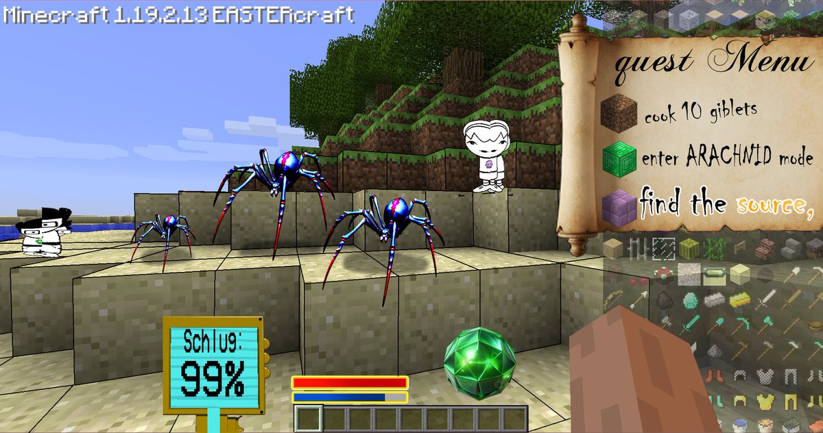 therealsquiddo's tweet image. Had a dream minecraft updated the game and it looked like this