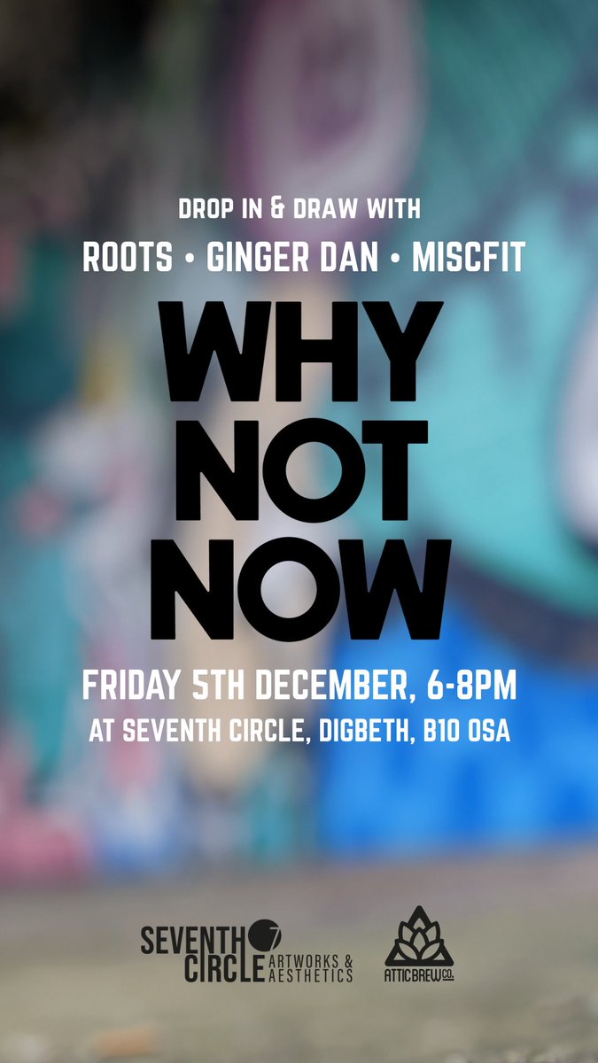 Still absolutely buzzing from the launch of our exhibition Why Not Now at Seventh Circle in Digbeth! I'll post more pics once I've decompressed ✨ the show is on til 24 Dec so plenty of time to check out our explosion of colourful creations! #brum #birmingham #digbeth #exhibition