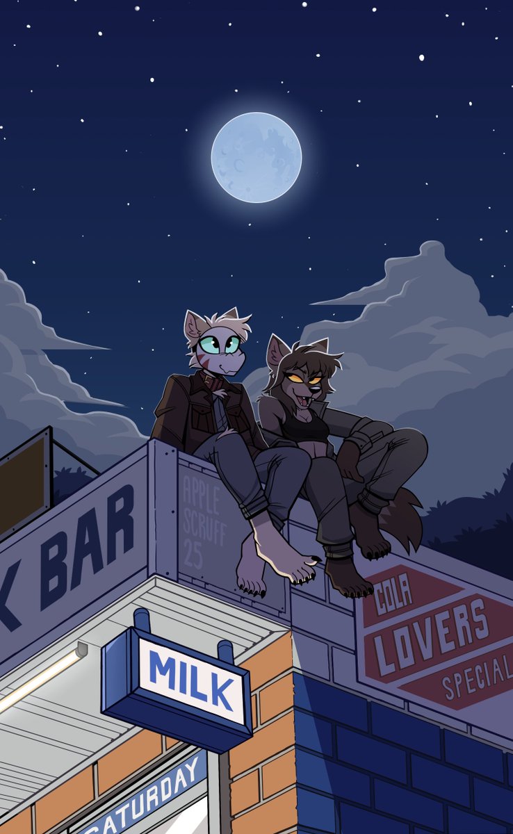 AppleScruffArt's tweet image. Friends in high places