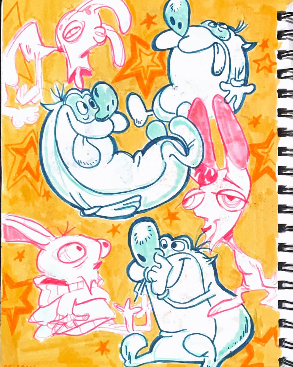 fixxleopard's tweet image. old rens and stimpys