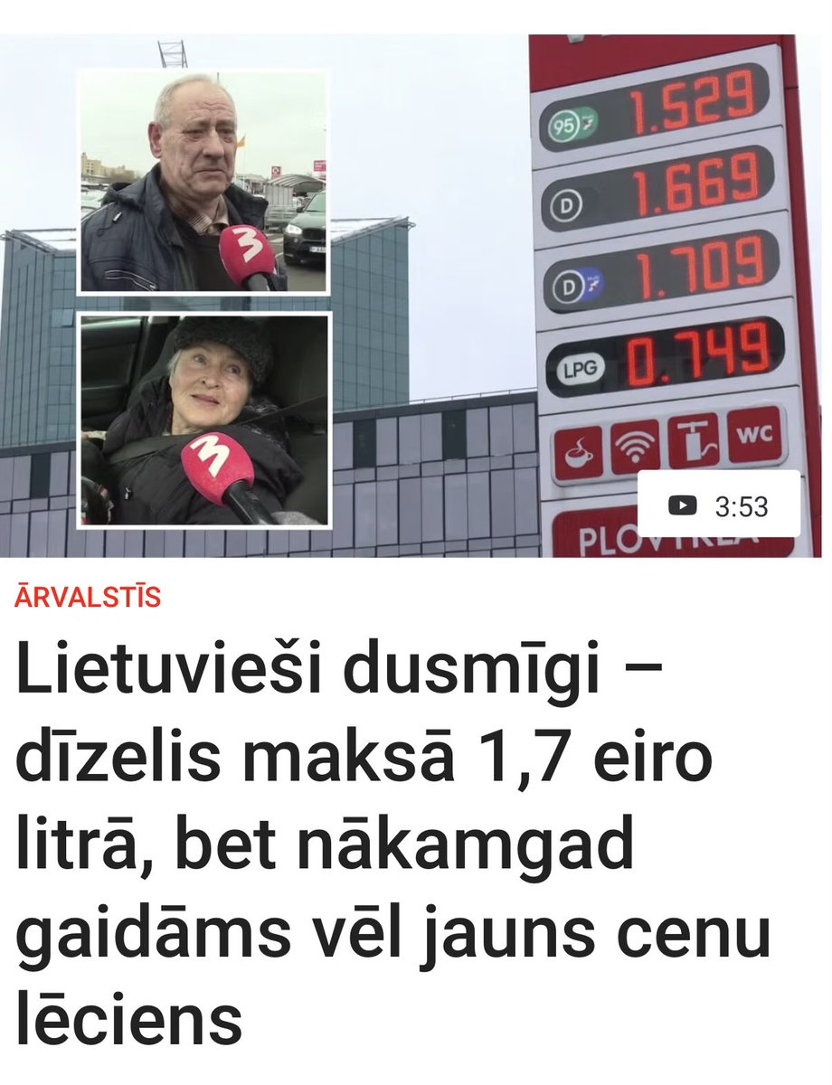 Kur ir nepareizais ar saviem leišu benzīntanku cenu apskatiem?