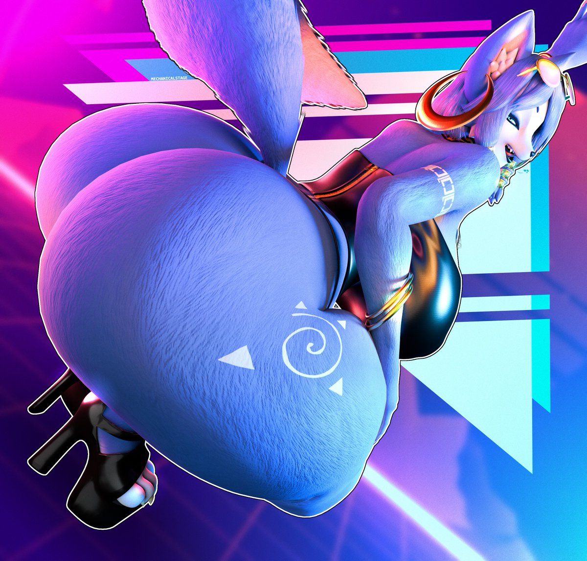 "Time to get down to business! I hope that you will enjoy every moment of it, as I will be treating you, a VIP, to a very special treat after the show!!!"💋💕💙🦊

Krystal is back! 👀😎

Krystal (fox) model belongs to <a href="/DogZeela/">DogZeela🔞(Commissions : CLOSED)</a>