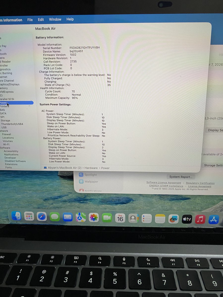 j_1ct's tweet image. #WTS Macbook Air 2020 M1 8/128 GB

Fungsi normal, siap pakai
Include office lifetime
CC : 314 (84%)
#macOS : Sequoia 15.3.2
Body mulus 90%

Kelengkapan unit dan charger
Bonus tas

5.500.000(Nego)

#zonauang️ #zonajajan #MacBookAir #laptop #macband #wfh