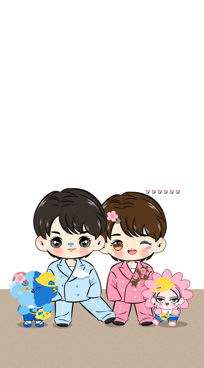 __imKimi2's tweet image. Feel free to use this art for your phone wallpaper/profile picture/header 💗💙
#ArrestandAction #skynani #hirunkit_ #skywongravee