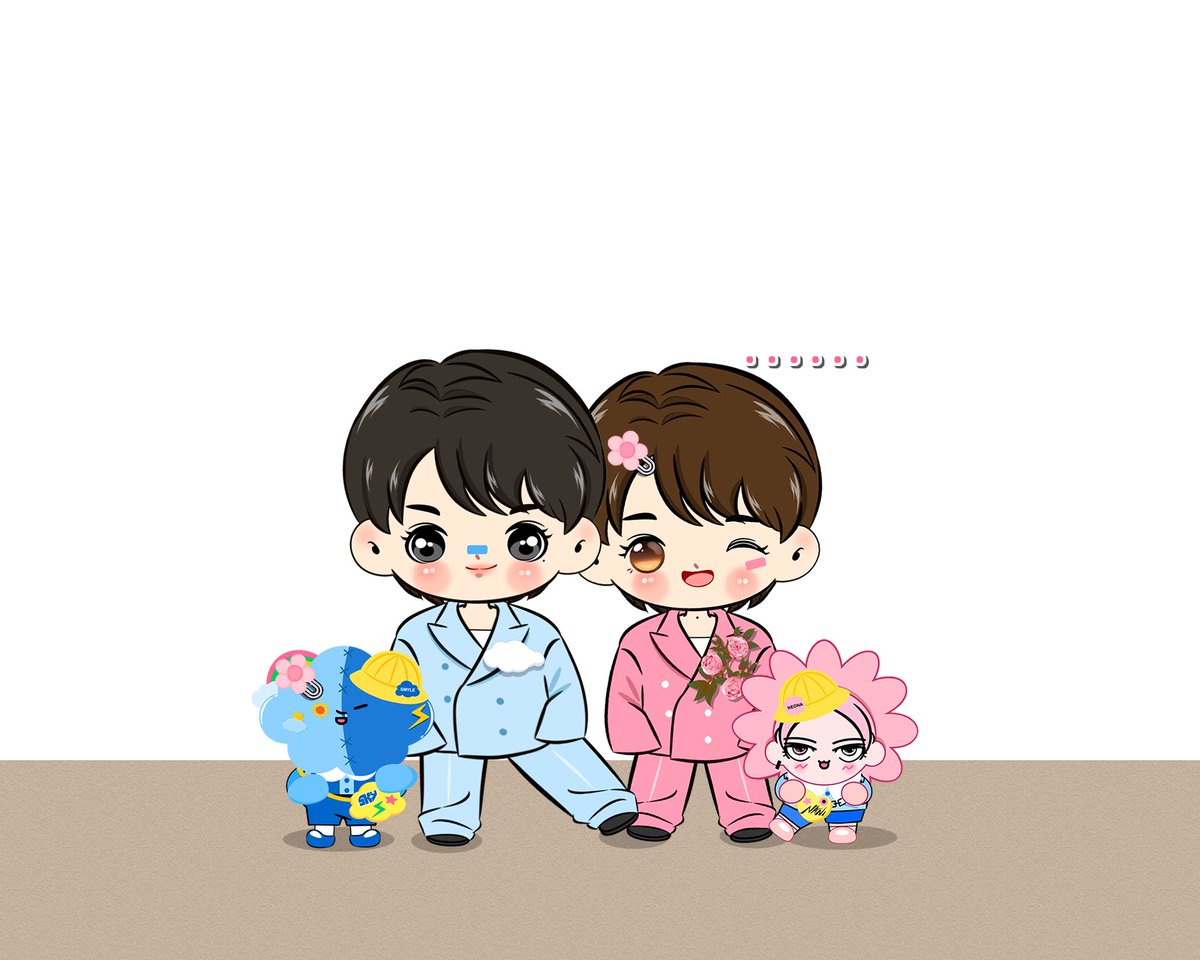 __imKimi2's tweet image. Feel free to use this art for your phone wallpaper/profile picture/header 💗💙
#ArrestandAction #skynani #hirunkit_ #skywongravee