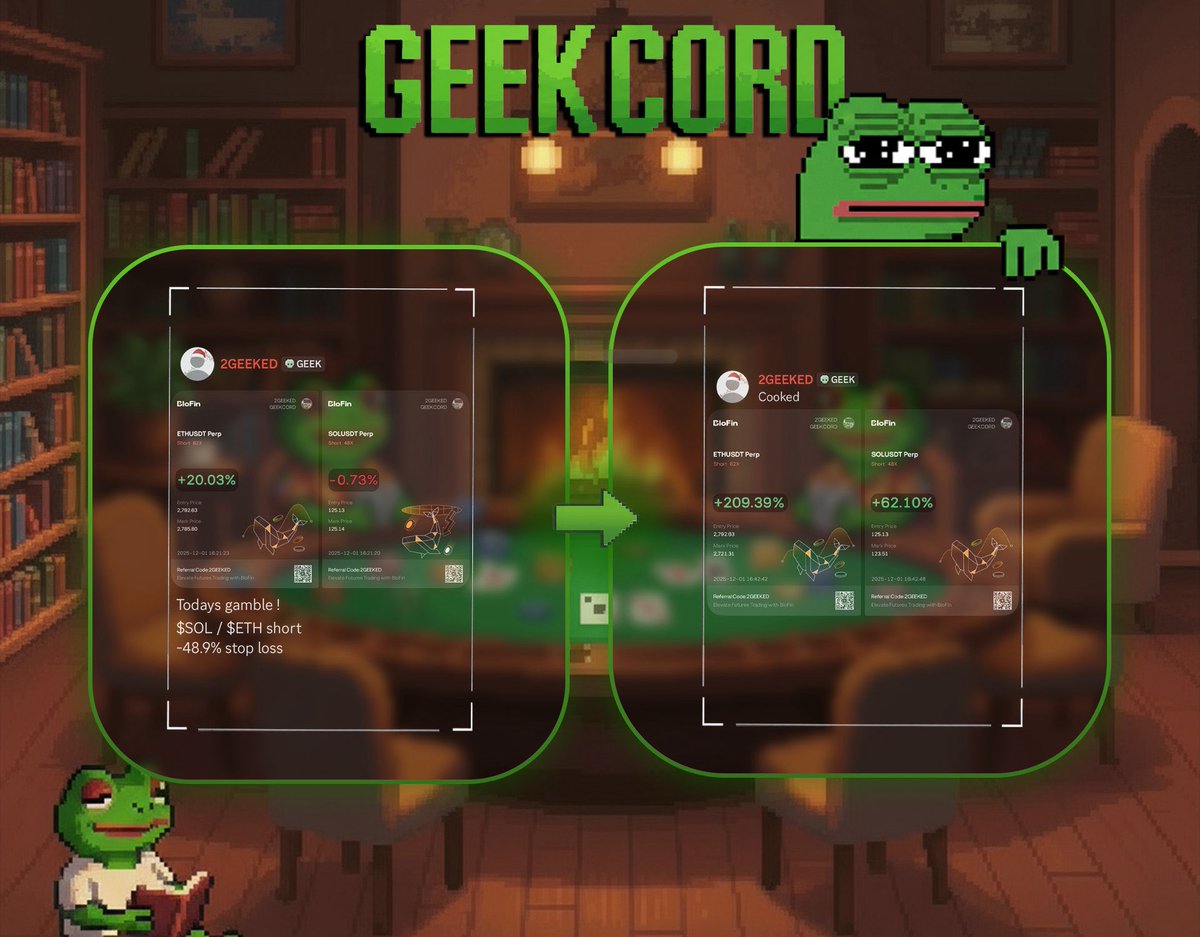 geekcord's tweet image. $ETH / $SOL 📉

Mrgeek blessed the geekcord with a new month banger short , ps secured 🎯