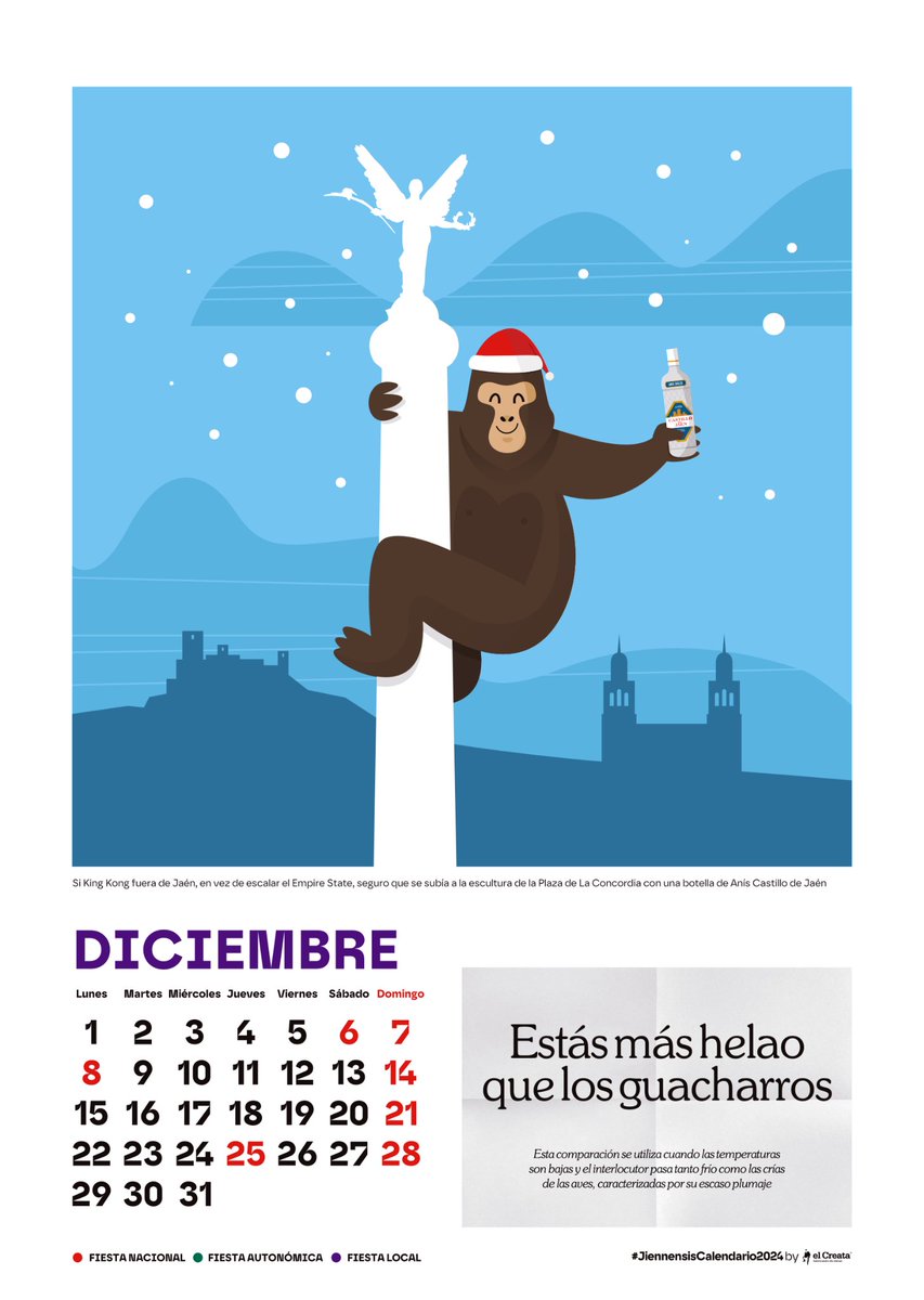 Pues con esto y un bizcocho, 2025 está ventilao

Diciembre despide el año, y para quien lo está preguntado... habrá Jiennensis Calendario 2026 one more time desde 2014

#JiennensisCalendario2025 #JiennensisExpressions