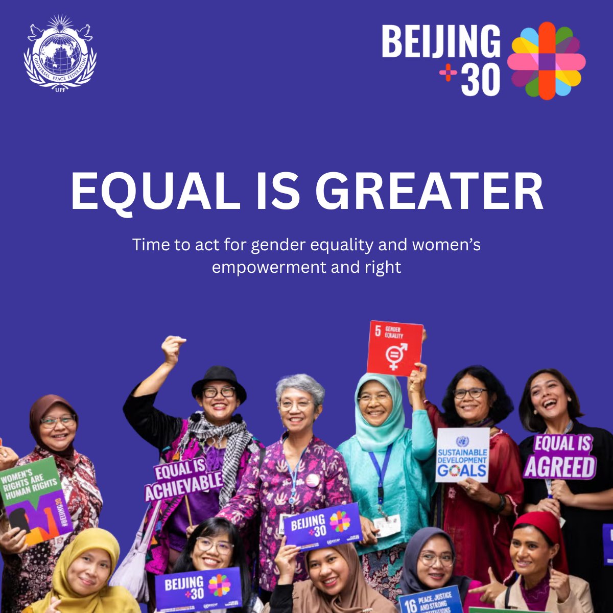 ukUPF's tweet image. Beijing Declaration and Platform for Action: Thirty Years On

On the thirtieth anniversary of the Beijing Declaration and Platform for Action, widely regarded by the United Nations as the most comprehensive global program of action for gender equality, the international community…