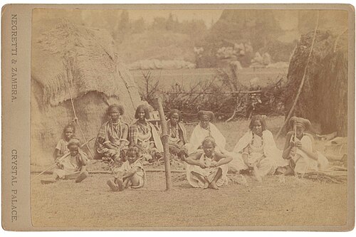 BrAutist's tweet image. Somalis in a human zoo at Crystal Palace in 1895.
