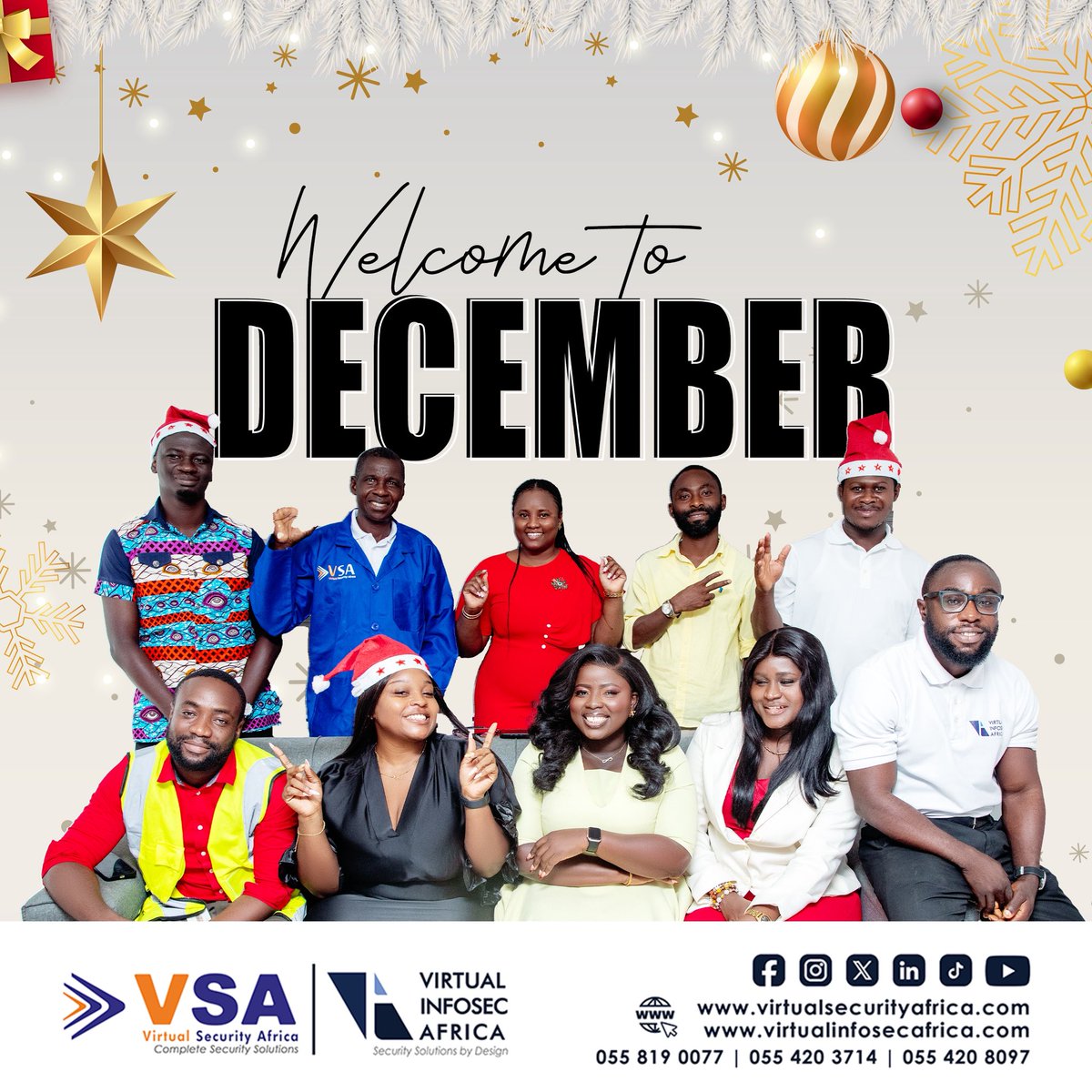 virtualafrica_'s tweet photo. Welcome to December! A month of new possibilities, renewed focus, and stronger security. Let’s close the year with resilience and readiness. Wishing you a secure, successful, and fulfilling December.

#VirtualInfosecAfrica #VirtualSecurityAfrica #HappyNewMonth #WelcometoDecember https://t.co/UXSNr0ALlj