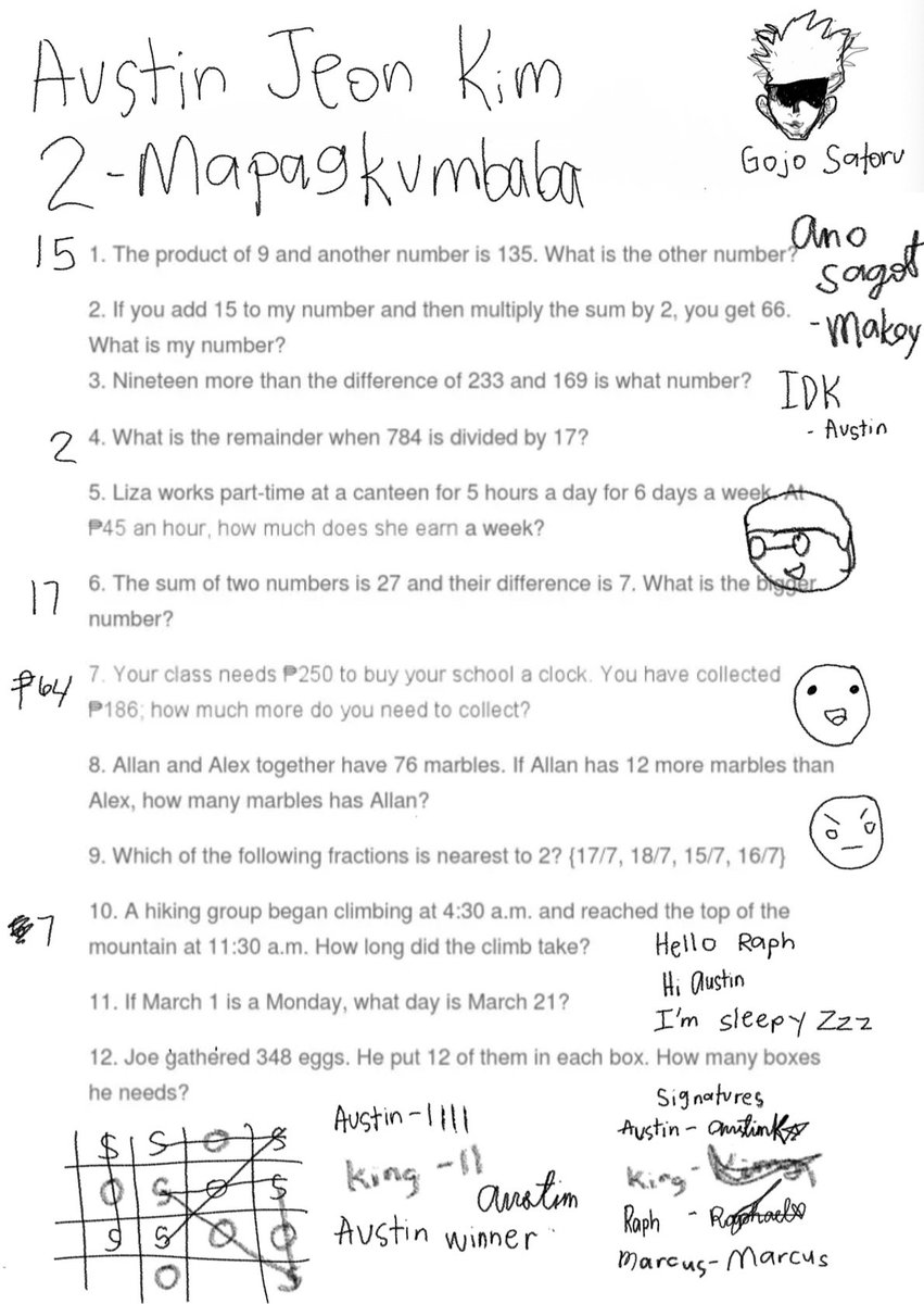 ito worksheet niya lima lang nasagutan