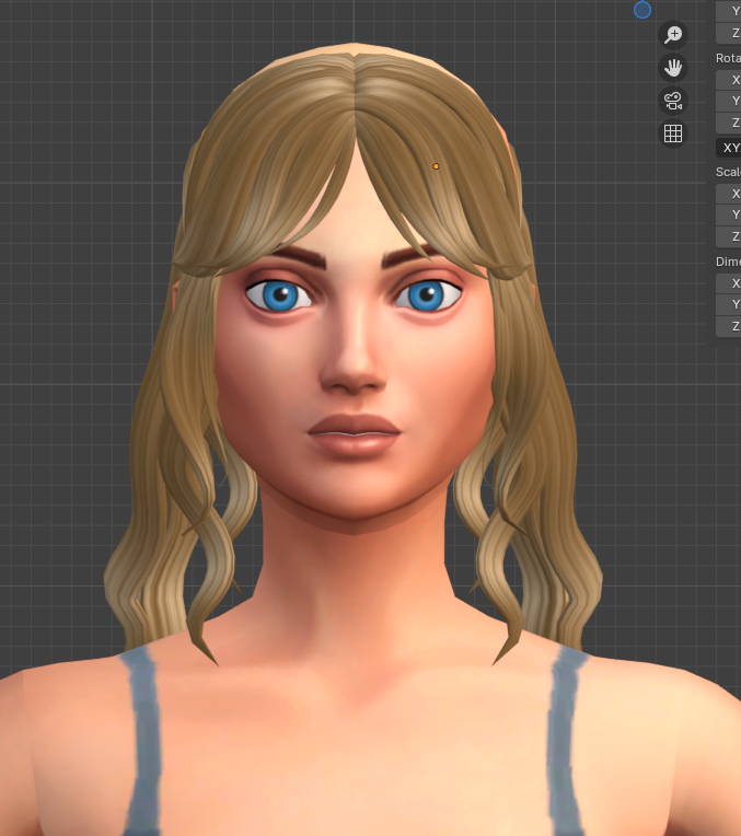 rattysimz's tweet photo. trying something wavy, do we like?? also do we want a bangless version? 

#ts4 #ts4cc https://t.co/VXpq58buRR