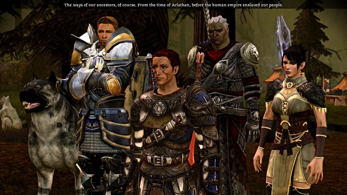 23daemon's tweet image. It only took, uhh…16 years but I have finally played through Dragon Age:  Origins

I’m gonna go through the entire series so I had to start with the first game

I enjoyed the story and especially characters. The combat was not good, sudden difficulty spikes.

Played City Elf
