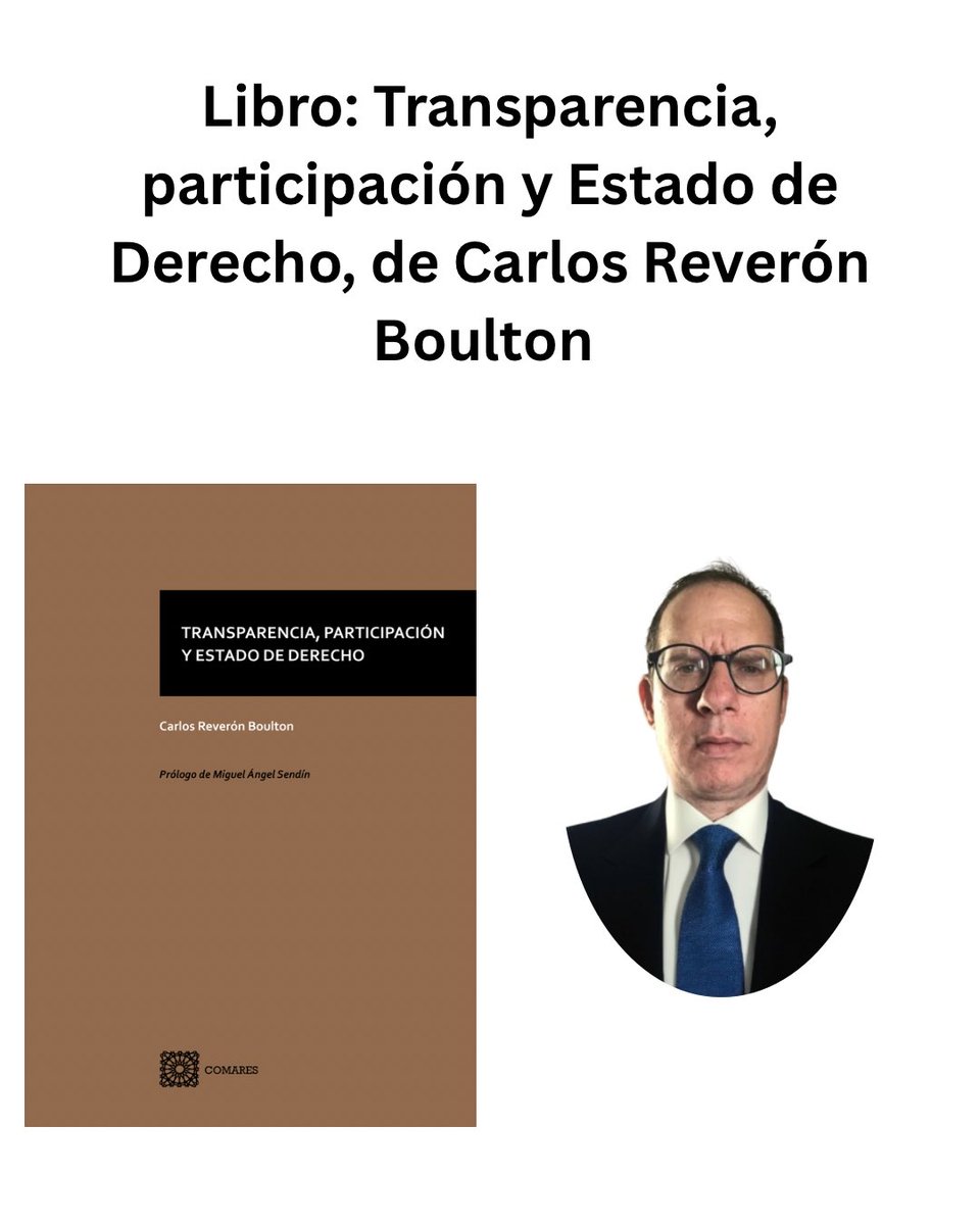 Los invito a descargar mi nuevo libro, con prólogo del Dr. Miguel Ángel Sendín. Publicado por <a href="/comareseditor/">Editorial Comares</a> 
Se puede descargar gratuitamente a través de este enlace, 👉 bit.ly/3Kx0RbO

#Democracia #AdministraciónAbierta #Libertad🗽