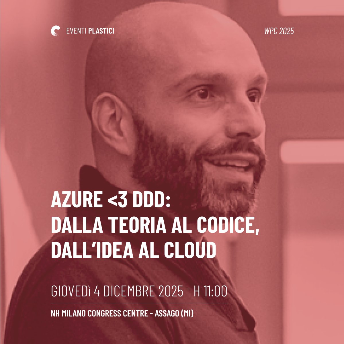codiceplastico's tweet image. 🎤 Giovedì 4 dicembre, Alessandro sarà tra gli speaker della #WPC2025, con un talk che intreccia architettura software, #DomainDrivenDesign e servizi #Azure.

Un intervento per chi vuole fare scelte architetturali consapevoli, oltre il framework.
 
#CloudNative #DDD #TeamCP #Tech